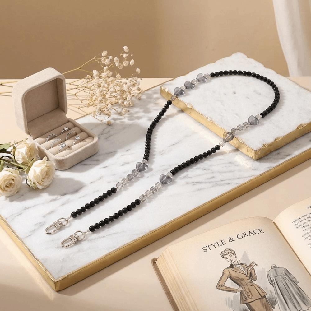 Acrylic Beads Crossbody Phone Strap Crossbody Style Phone Lanyard Charm Daily Carry