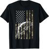 T-shirt Camouflage Pêche Drapeau Américain Bass Patriotique Femmes Hommes Enfants