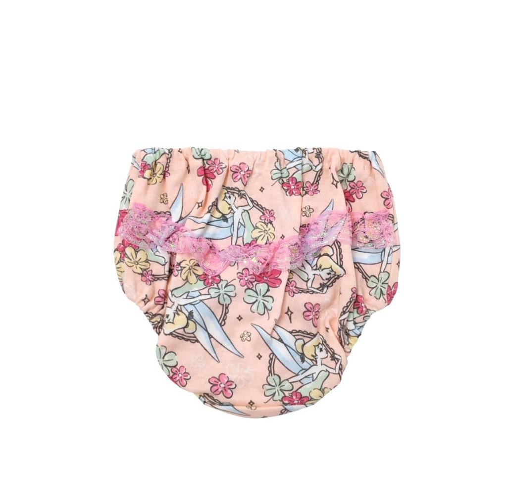 Takihyo Disney Disney Princesses Tinker and Minnie Cotton Underwear Girls' Panties, 2-Pack Set, Ariel, Rapunzel, Belle, Frozen, Bell, Mouse, 100%