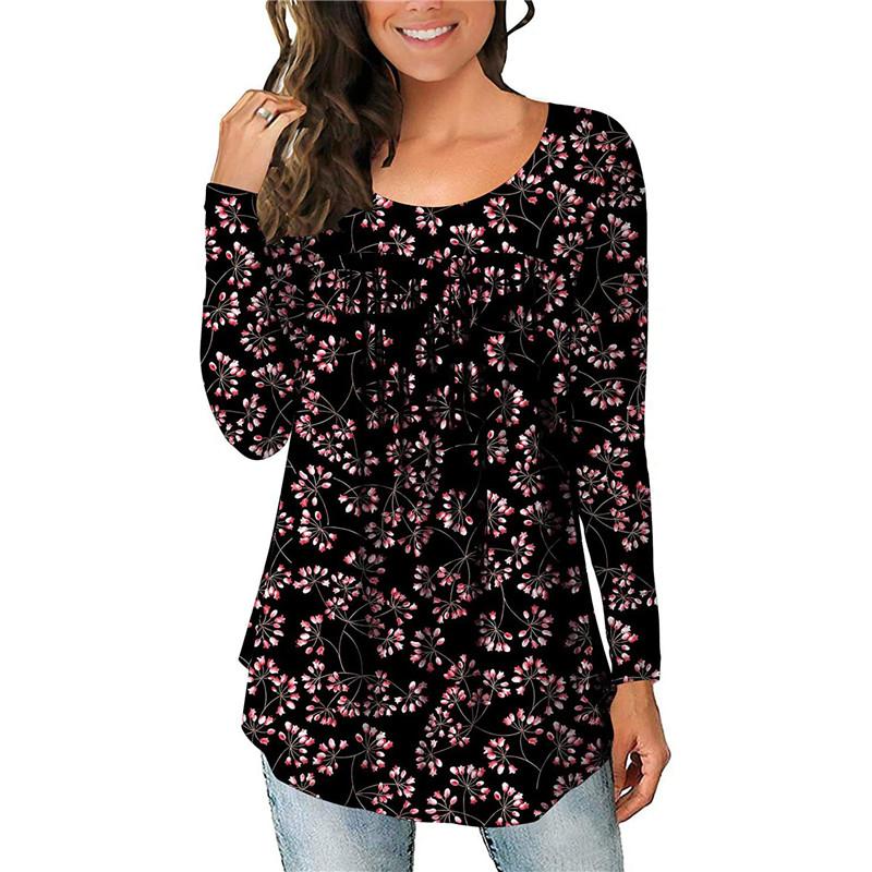 Casual Casual Manica Lunga Donna Ruffle Tunic Tops Loose T Shirt Blusa per  Leggings acquista in modo economico — spedizione gratuita, recensioni reali  con foto — Joom