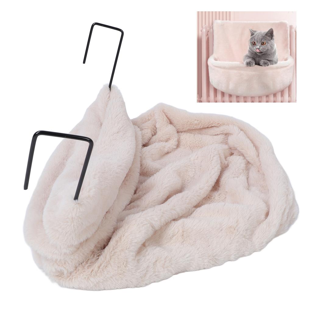 Cat Hammock S Plush Space Saving Soft Warm Enhanced Comfort Cat Hammock Bed for Home Indoor