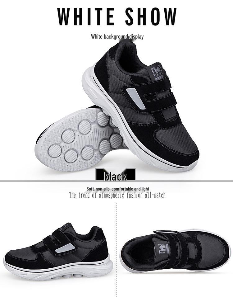 8209 Lightweight Non-Slip Mesh Walking Shoes for Seniors - Hook-and-Loop Low-Top Sneakers for Men and Women.