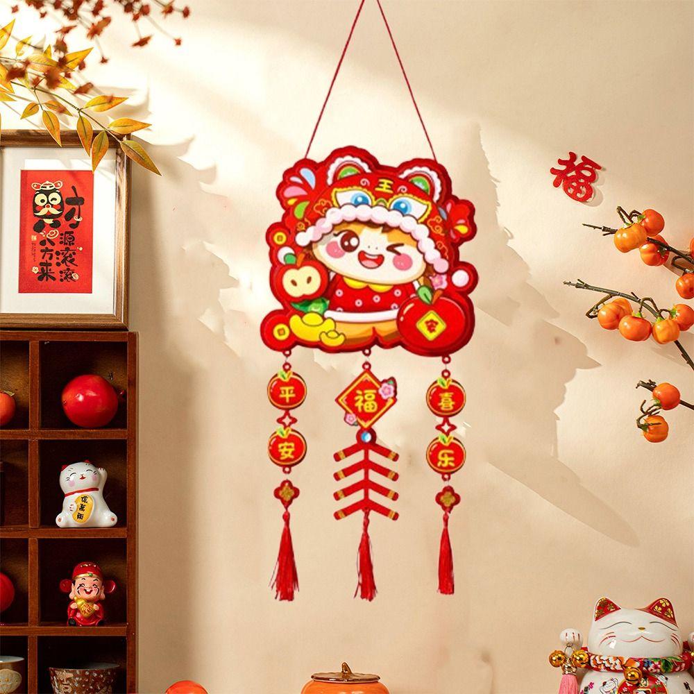 Traditional New Year Wall Pendants Handmade Fu Hanging Ornament  Spring Festival