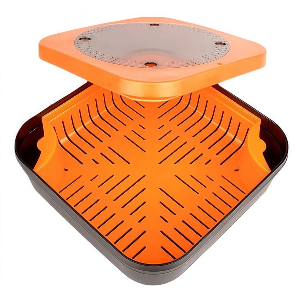 Breathable Bait Storage Case Keep Fresh Fishing Worm Box Fishing Bait Accessories оранжевый