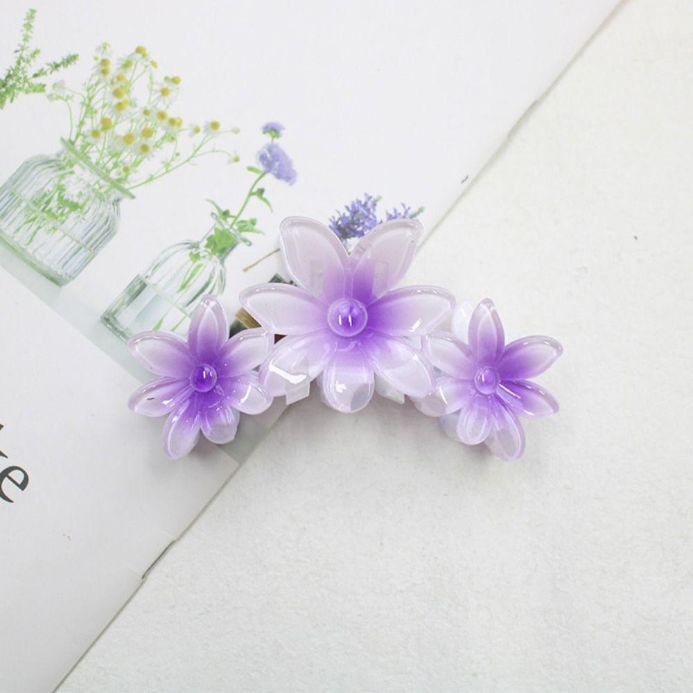 Bauhinia Flower Hair Claw Clip Acrylic Hair Clip 2024 Headwear  Hawaiian Hair Accessory