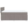 Vidaxl Letto Continentale Con Materasso, Taupe, Tessuto, 140X200 Cm
