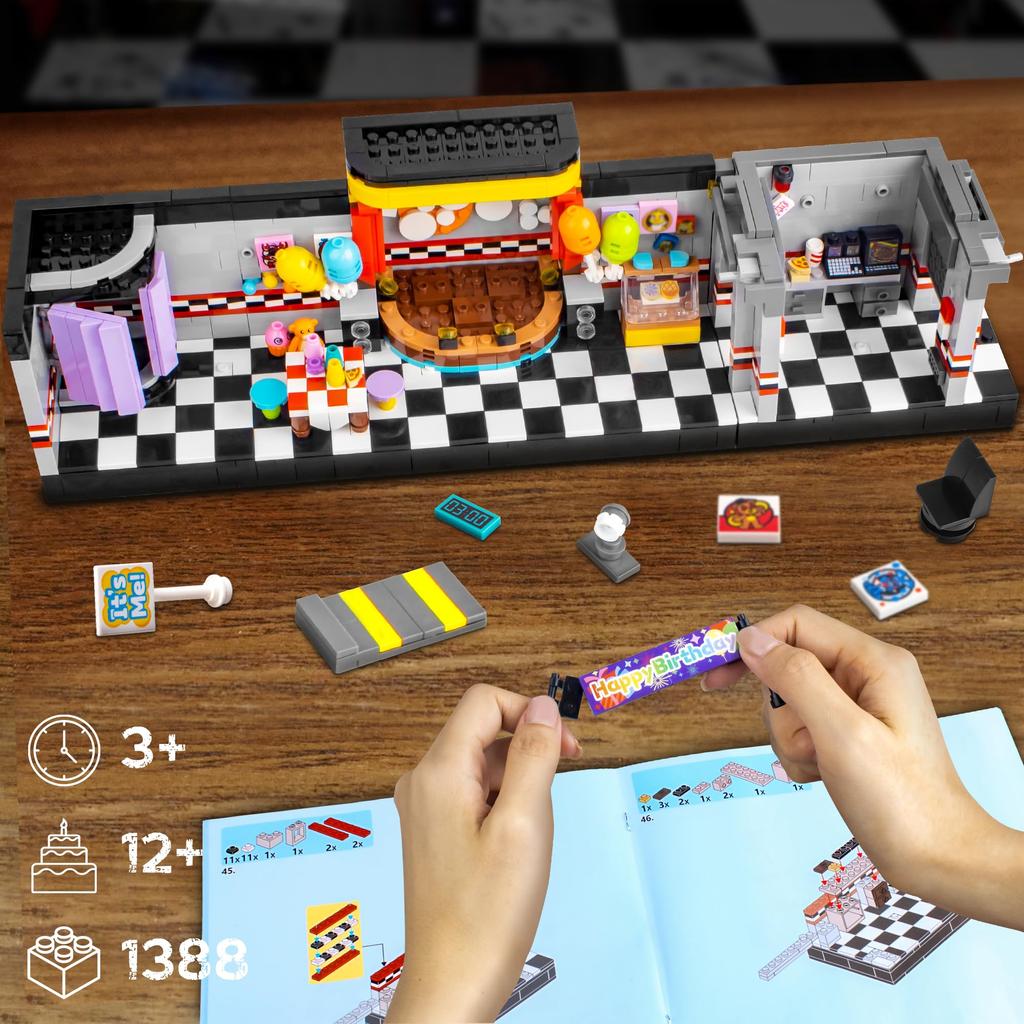 1388 stücke Klassische Horror Spiel Bühne Gebäude Fünf Nächte Sicherheit Verletzung Bühne Bausteine Spielzeug Für Spiele Fans Hause Dekoration