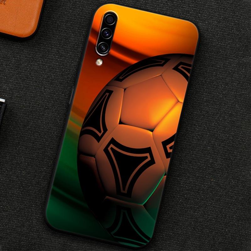 Soft Case For Samsung Galaxy A30 A30S A50 A50S A10S A70 A20S A10 A40 A7 A9 2018 Silicone Back Cover Football Passion Soccer Ball