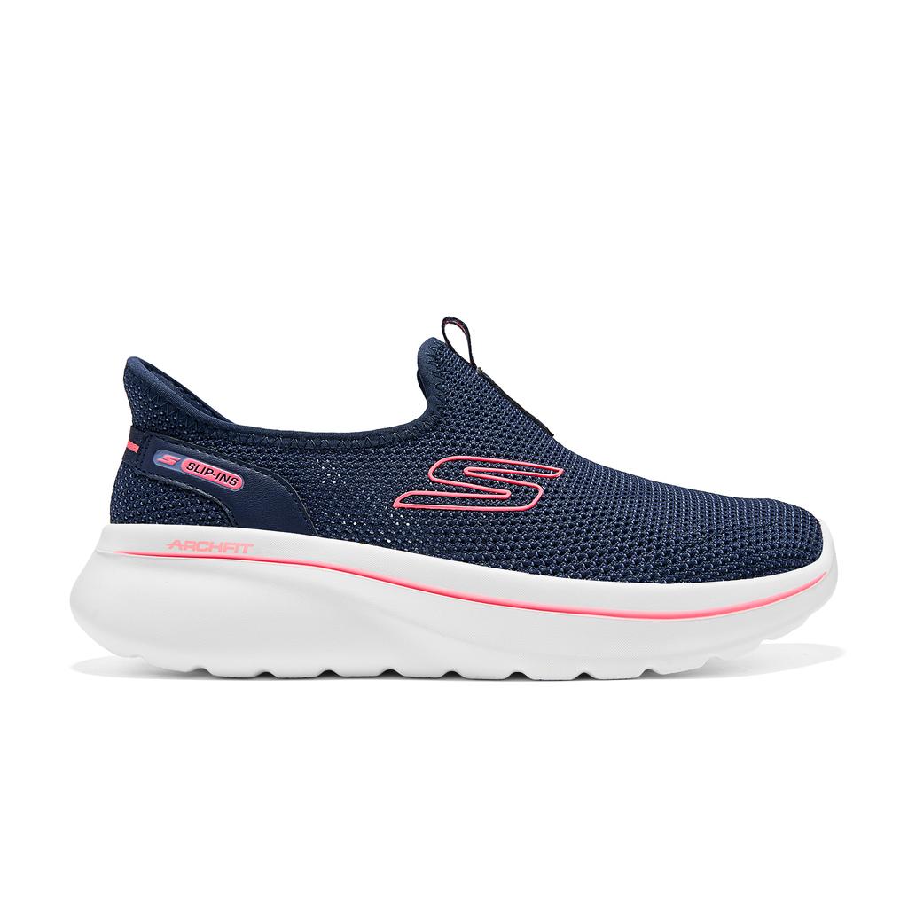 Skechers Go Walk Comode Morbide Resistenti Supporto Scarpe da Passeggio Donna Sneaker Blu 125854-NVPK