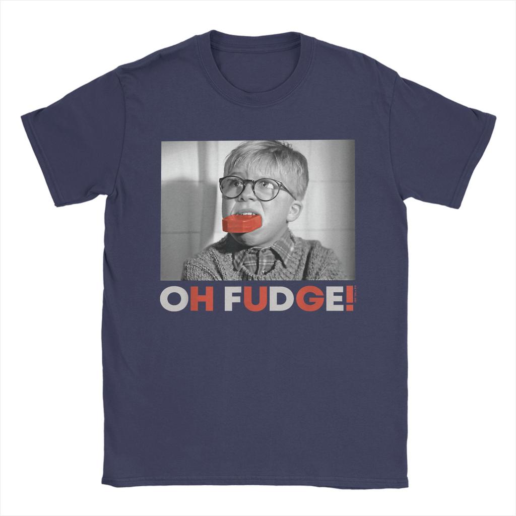 A Christmas Story Oh Fudge! T-Shirt Summer  Hipster T Shirts Man O Neck Oversized Clothes Short Sleeves Y2K Casual Tops