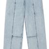 LESS 2024 Winter Cotton Washed Straight-Leg Jeans