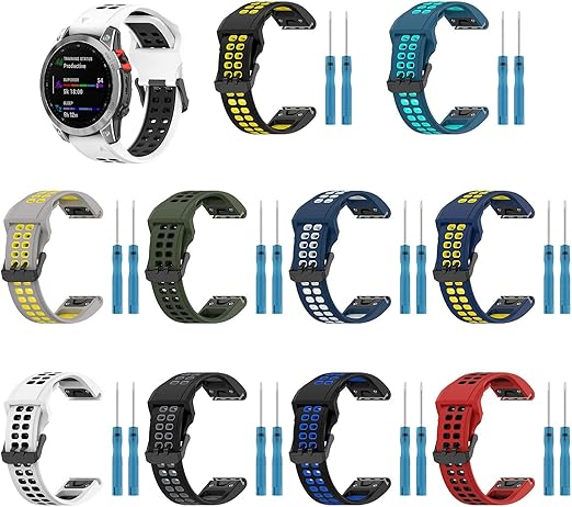 20mm Silicone Replacement Band for Garmin Fenix 6S/7S/5S Pro