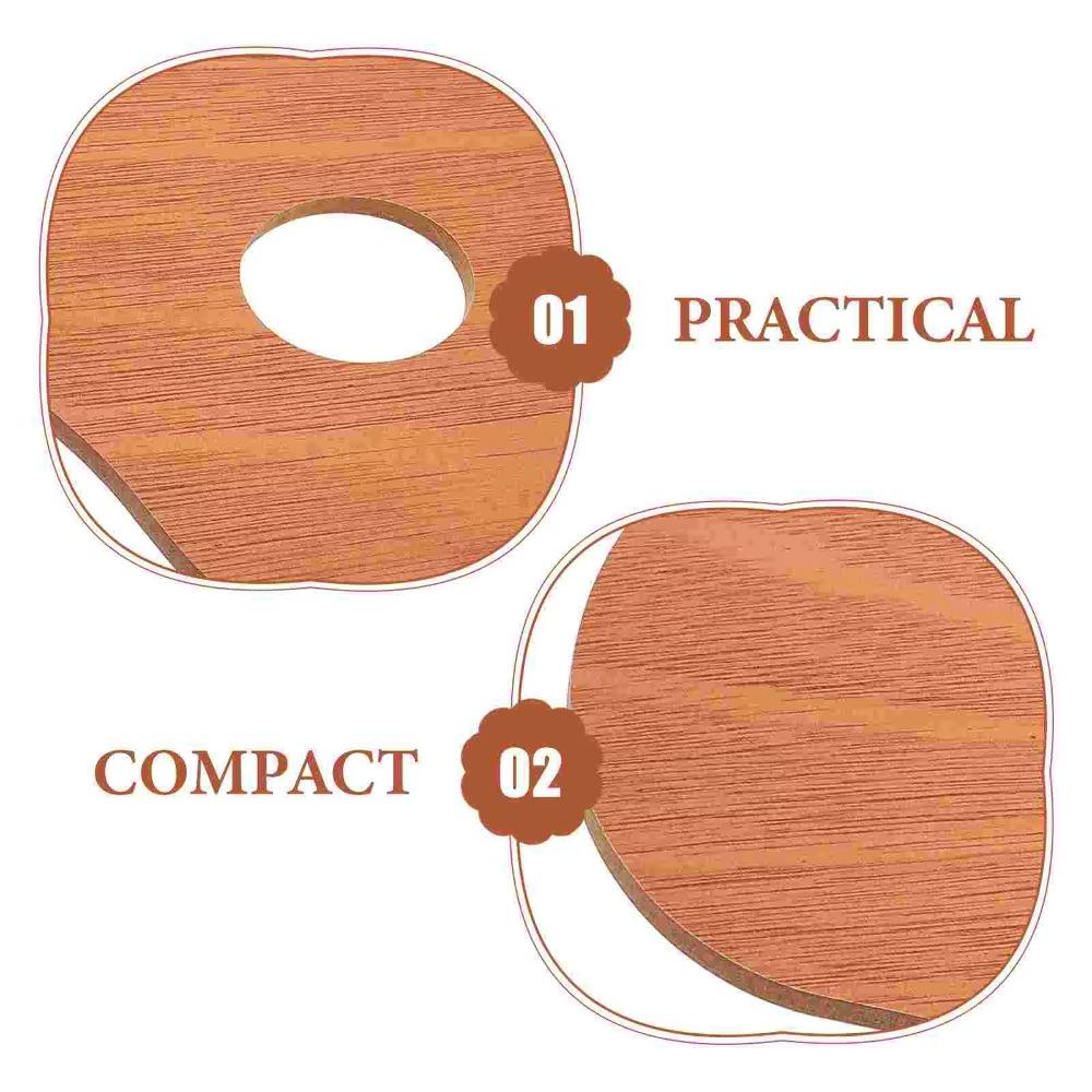 Oval/Square Color Mixing Board Wooden Acrylic Pallets Practical Oil Paint Palette  Study Tool
