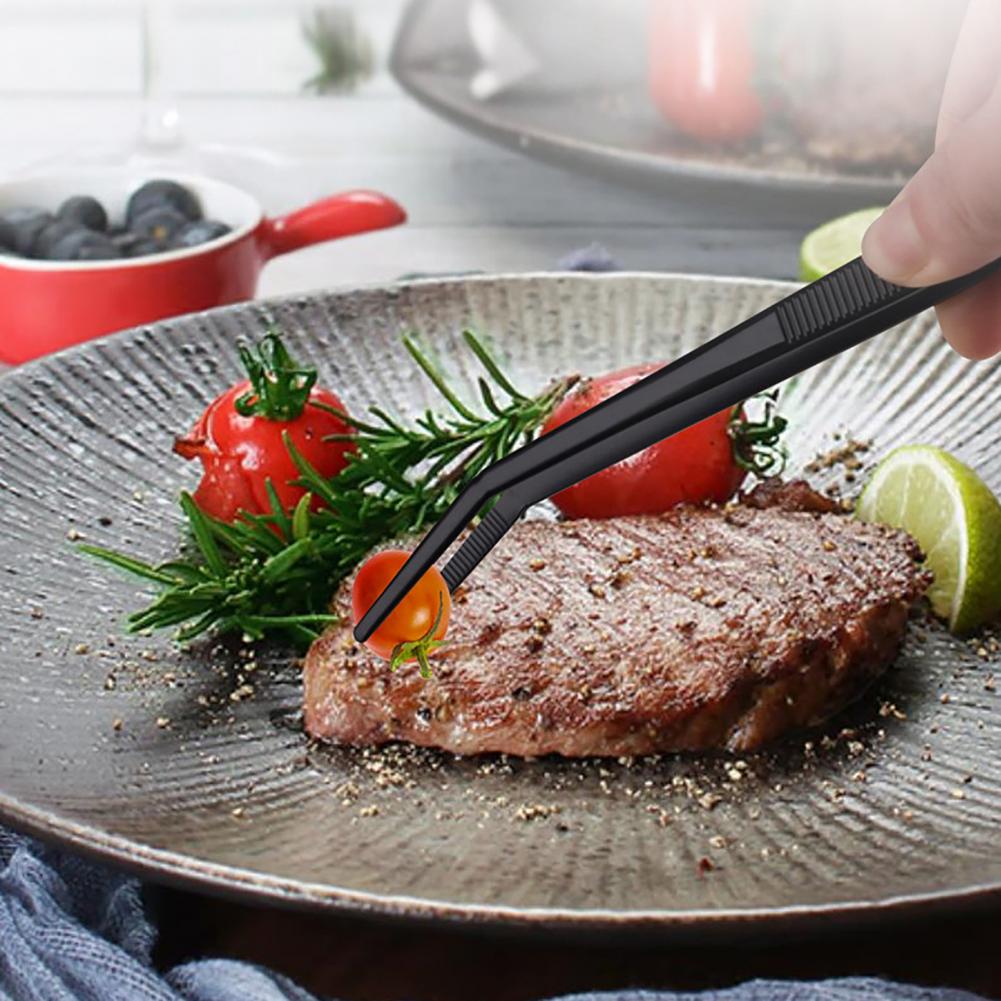 3Pcs 10 Inch Kitchen Tweezers Fine Tweezer Tongs Stainless Steel BBQ Tongs Long Cooking Tweezers for Sea Food Plating