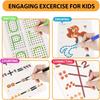 Reusable Preschool Pen Control Practice Workbook - Fun Wipe Clean Handwriting Training Cards For Kid