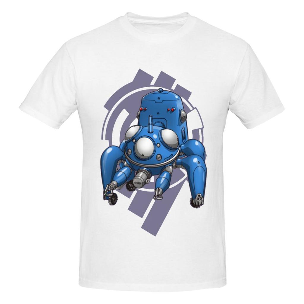 Unisex Ghost In The Shell 2025 T Shirt Vintage Plus Size Cotton Sleeve Custom Tshirt