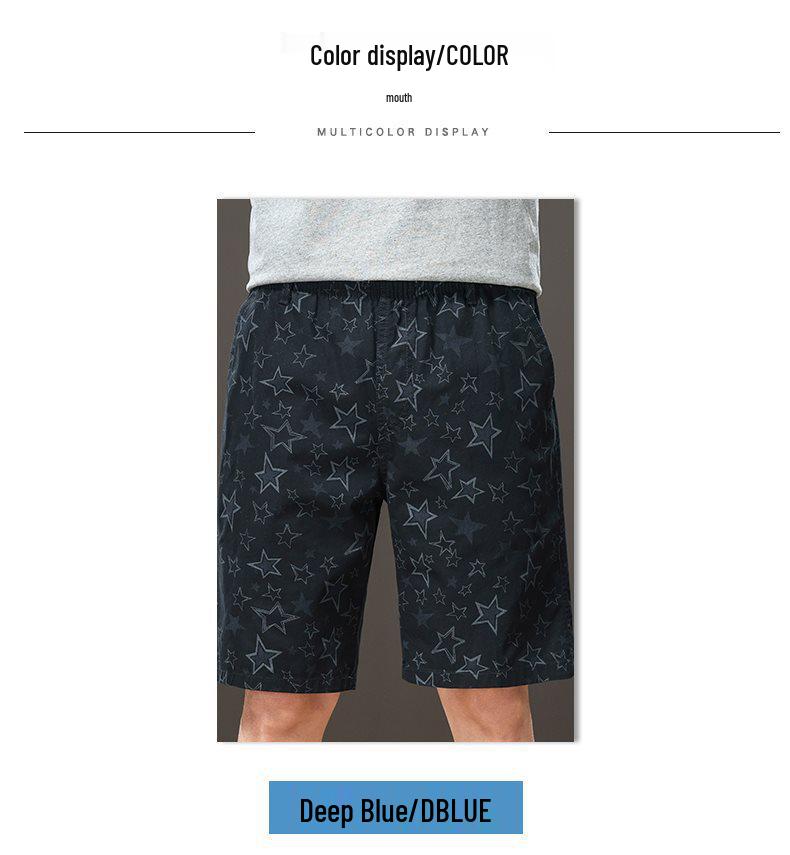 Men's Trendy Loose Fit Summer Shorts - Casual Five-Point Pants for Middle-Aged & Seniors