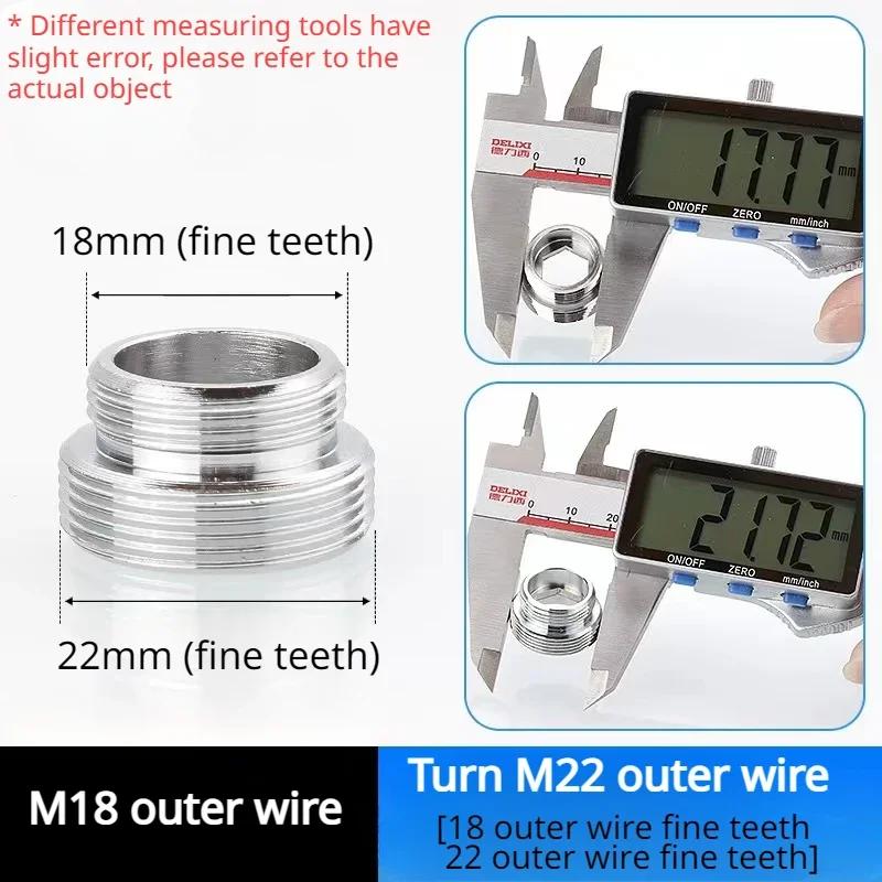 16-24mm G3/4 G1/2-től M22-ig Csatlakozók Konyhai Levegőztető Buborékoltató Vízszűrő Adapter Csaptelep Hosszabbító Adapterek