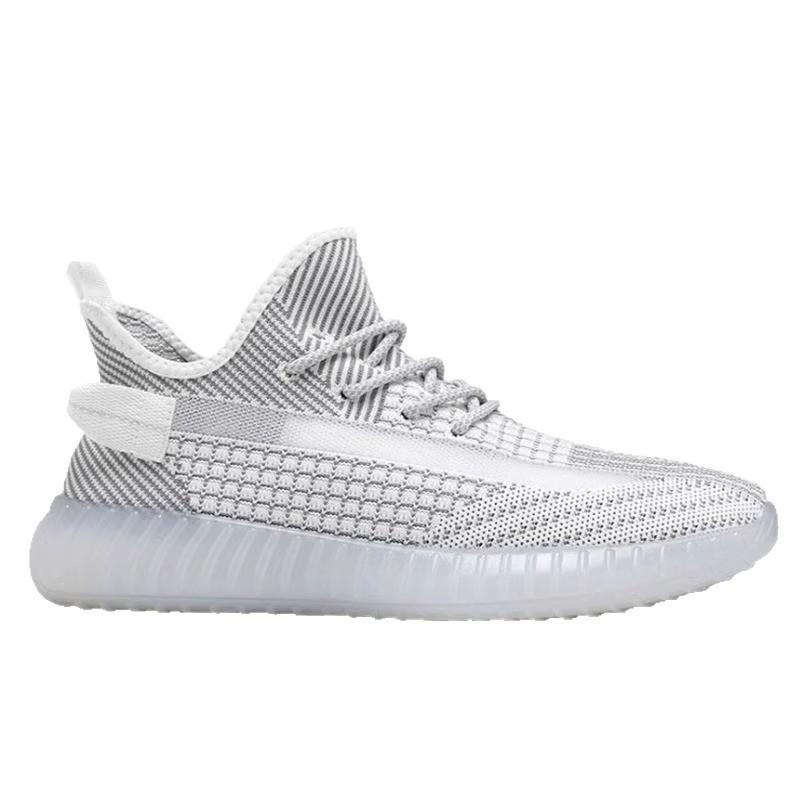 Chaussures noix de coco femmes 2025 printemps nouveau respirant couple chaussures homme et femme semelle souple antidérapante tissé à la mouche chaussures de sport de course légères