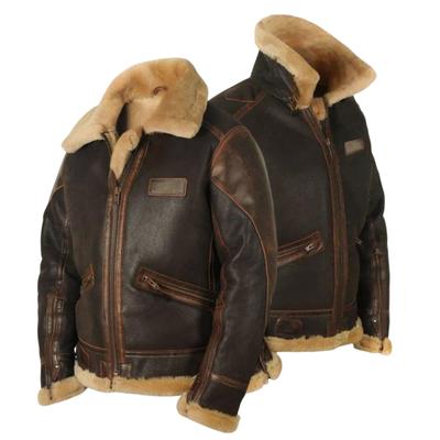 Men Coat Plush Zipper Closure Long Sleeve Turndown Collar Autumn Winter Coldproof Jacket