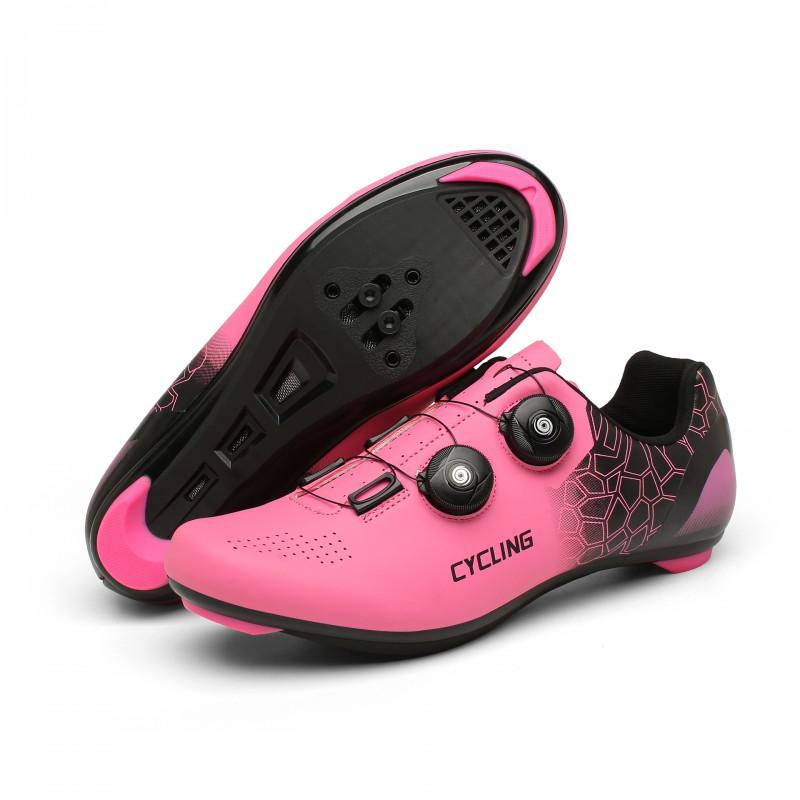 Men Women Cycling Shoes Road Mountain Bike Clipless Flat Pedal Lightweight Durable Rubber Sole