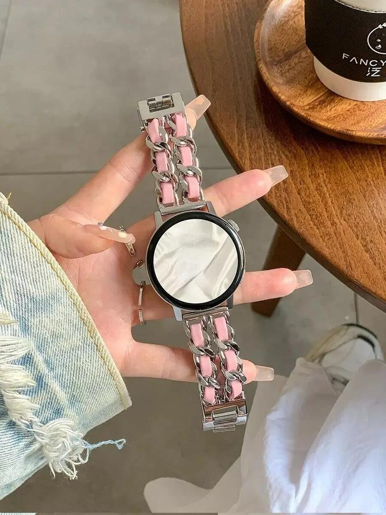 Women Strap For COLMI M40 M41 M42 V31 V23 V68 p60 P28 P18 P16 P12 P71 C81 C80 C63 C61 C60 i20 i30 Metal diamond watchband chain