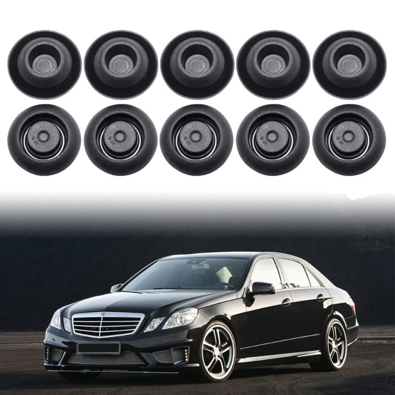 Replacement Automotive Sealing Cover Set, 10 Piece Black Press In Body Opening Covers for Garage Maintenance, 0039981350 Reference