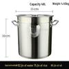 JPHZNB Food Grade Extra Thick 304 Stainless Steel Multi-Purpose Bucket
