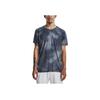Under Armour Iso-Chill Tie-Dye Print Crew Neck Short Sleeve T-Shirt SS23 Men Tops Black 1377882-001