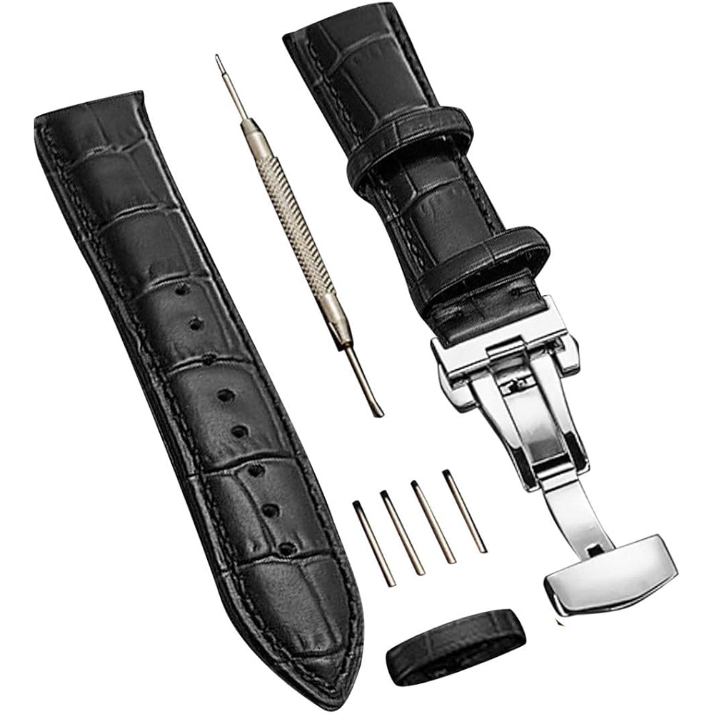 [AriRi] Watch Strap / Band 23mm, 24mm, 22mm, 21mm, 20mm, 19mm, 18mm Genuine Leather Watch Band Re...