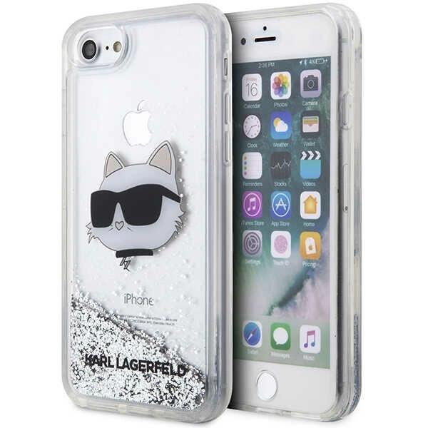Karl Lagerfeld Klhci8Lnchcs Iphone 7/8/Se 2020 / Se 2022 Srebrny/Silver Hardcase Glitter Choupette Head