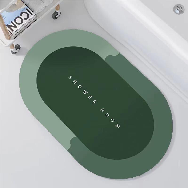 Quick-Drying Non-Slip Diatom Mud Bathroom Mat - Water Absorbent, Stain Resistant, Easy to Clean, Cuttable.