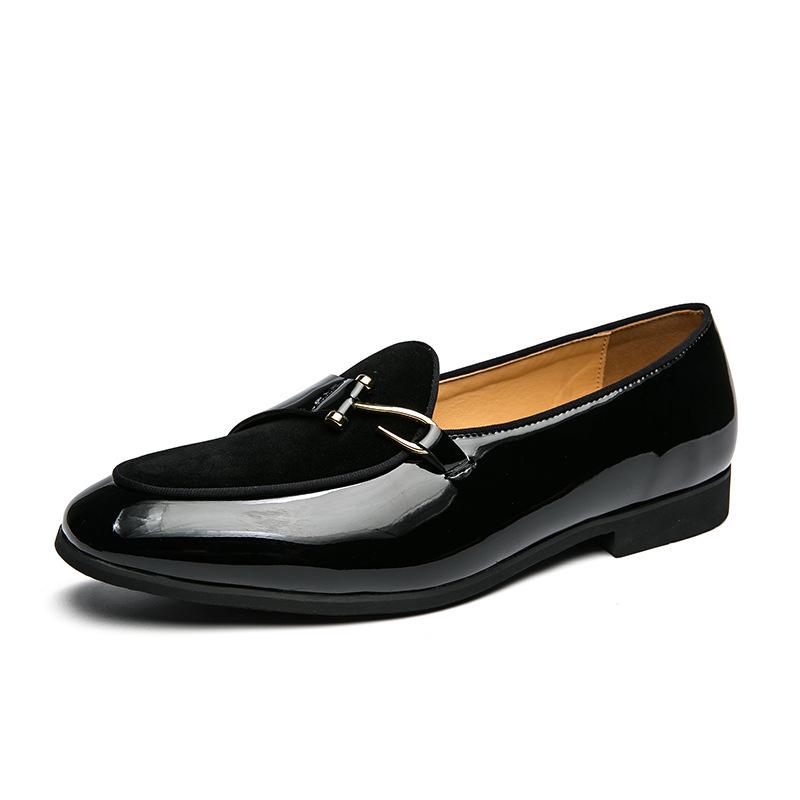 2024 Spring/Summer Men's Trendy Slip-On Leather Shoes - Low-Top, Stylish, Versatile for All Seasons