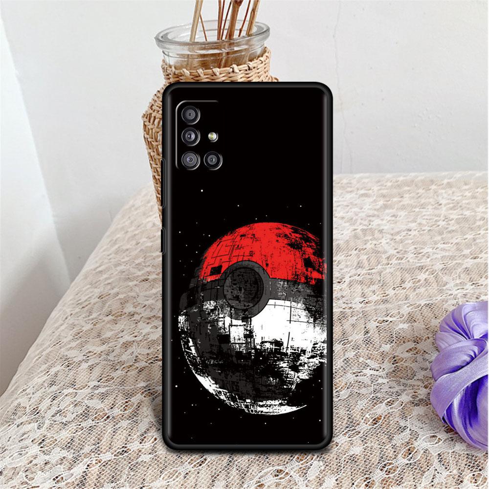 Fall für Samsung Galaxy A52 A12 A32 A51 A21s A71 A13 A53 A22 A31 A72 A03 A02s A41 schwarze Telefonschale lustige Pokemon Gengar