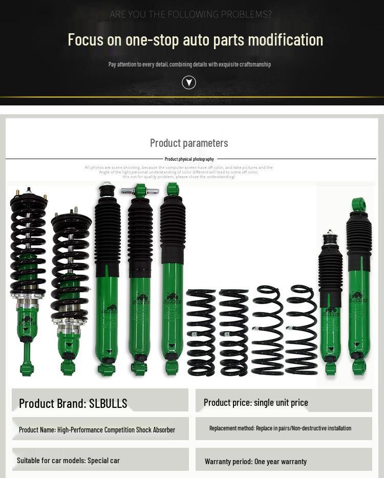 Haval H9 Off-road 2-Inch Lift Kit: Shock Absorber, Spring & Rear Axle Thrust Rod Upgrade