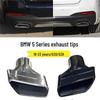 Квадратний вихлопний наконечник з нержавіючої сталі для BMW 5 серії 530/528 G30/G38 2018-2023