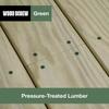 75 Pieces Green Screws, Self Tapping Screws Wood Screws, Countersunk Smooth Shank, #9*3/#8*2 Home Improvement Best Choice