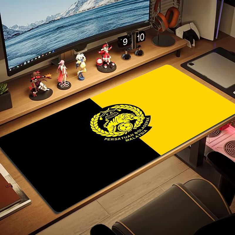 Malaysia Football Color Mouse Pad Large Gaming Table Cushion Non-slip Laptop Tablet Big Mousepad XXL Mat Mini PC Playmat With Lock edge