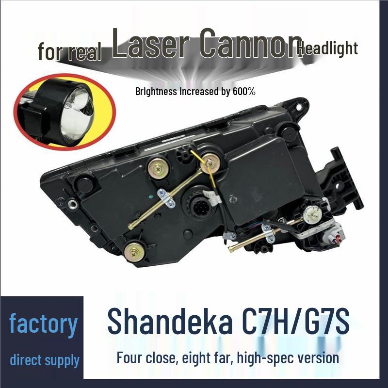 Sandeka C7H G7S LED Headlight Assembly: Laser-Enhanced, Strong White Light