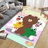 LINE FRIENDS Cute Style Square Area Rug, Non-Slip Floor Mat for Living Room, Perfect Gift for LINE FRIENDS Fans.chl