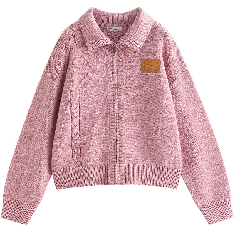 

INMAN Women s Floral Knit Two-Way Collar Sweater XL