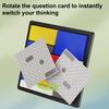 1/2Pcs Logic Puzzle Brain Teaser Game 88 Challenges 4 Difficulty Levels Portable Kids Adults Logic Thinking Training Educational Puzzle Board Game