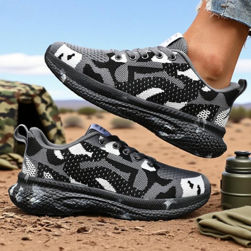 Women'S Work Shoes Fashionable Breathable Running Shoes Anti Slip Wear-Resistant Construction Site Work Military Farmers' Shoes