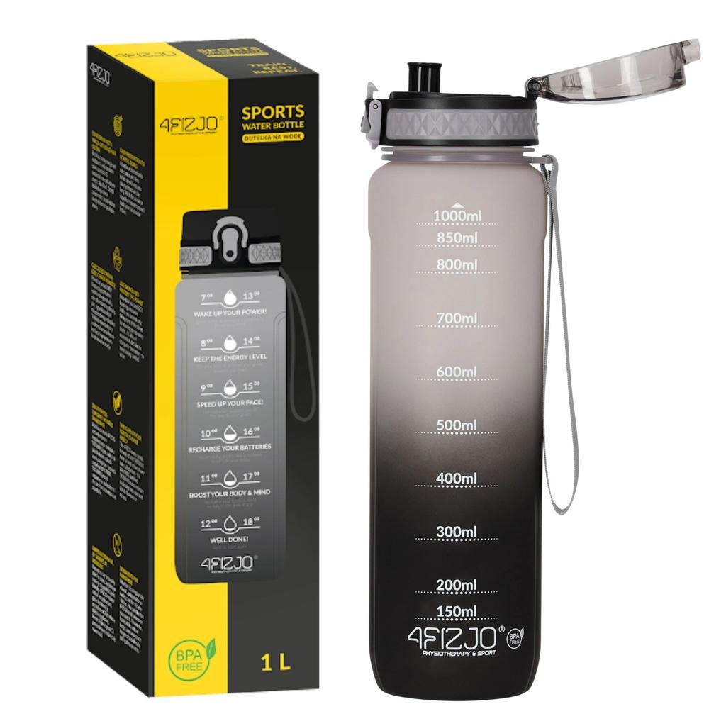 4FIZJO TRITAN Water Bottle 1l Gray