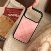 Funda para teléfono con estampado de cuadros rosas para iPhone 16, iPhone 17 y iPhone 17 Pro Max