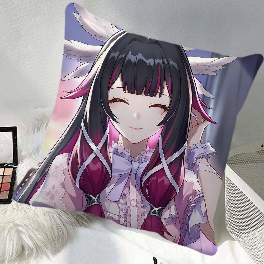 Columbina Genshin Impact Game Pillow Case Square Pillow Bedroom Sofa Leisure Comfort Cushion Car Home Decoration