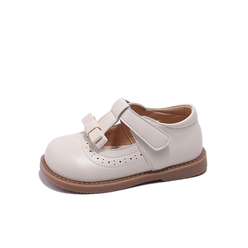 

Children s Fashion Sandals New Brown Breathable Soft Boys Girls Leather Shoes White Fashion Flat Non-slip Kid Baby Single Shoes 25
