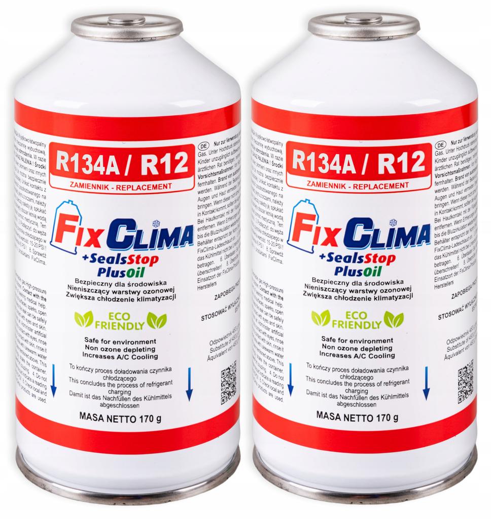 Refrigerant A/C Charging Kit For Cars R134A Gas & Sealer