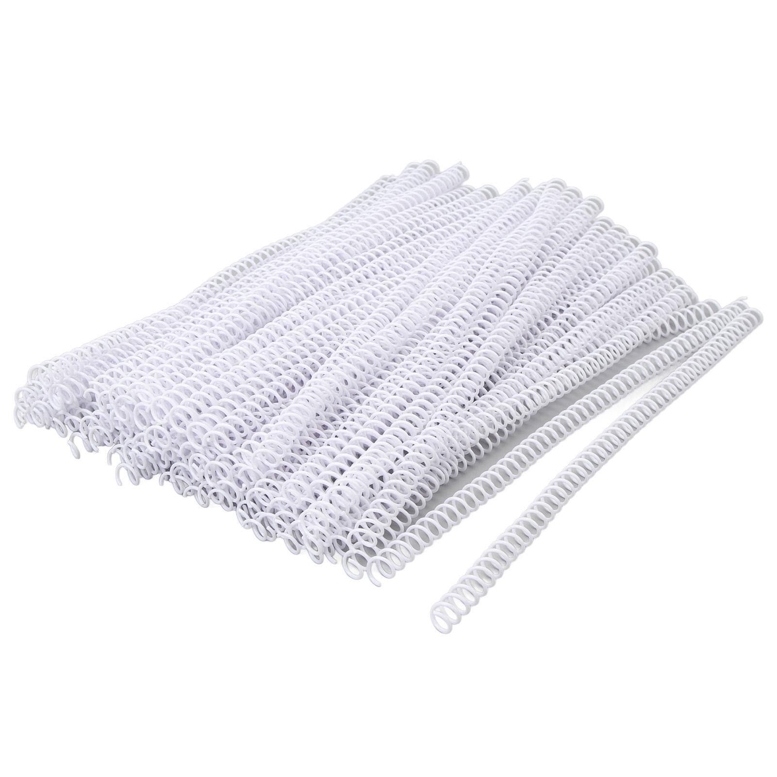 

100 шт. спиральные переплетные катушки 48 петель 4:1 шаг Бумага А4 Пластиковые переплетные гребни Вместимость 40 листов