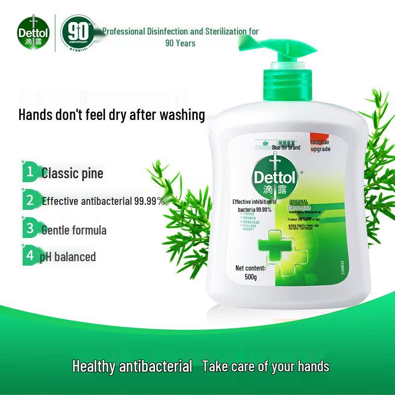 Dettol Pine Scent Hand Wash & Moisturizing Hand Cream Set